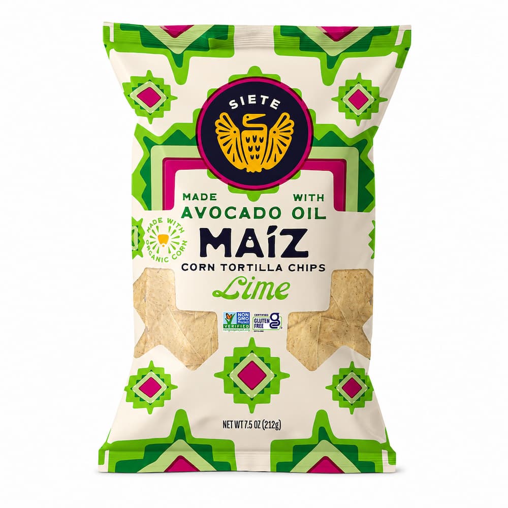 Siete Foods Maiz Lime Corn Tortilla Chips Ingredients