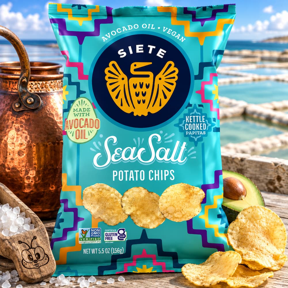 Siete Kettle Cooked Potato Chips Sea Salt