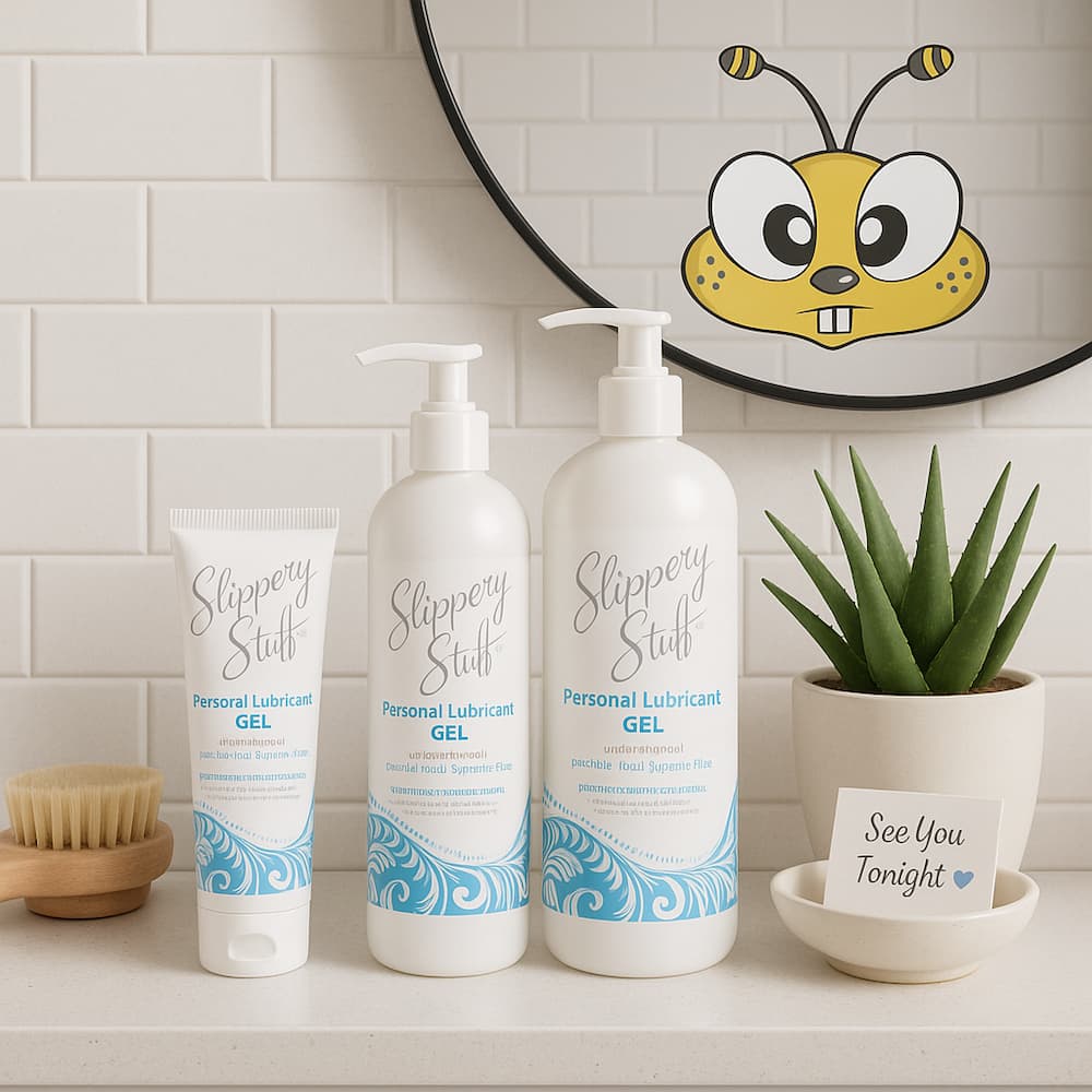 Water-Based Lubricants Safe for Toys, Sensitive Skin & Anal Play Happibee Water-Based Lubricants Safe for Toys, Sensitive Skin & Anal Play Happibee