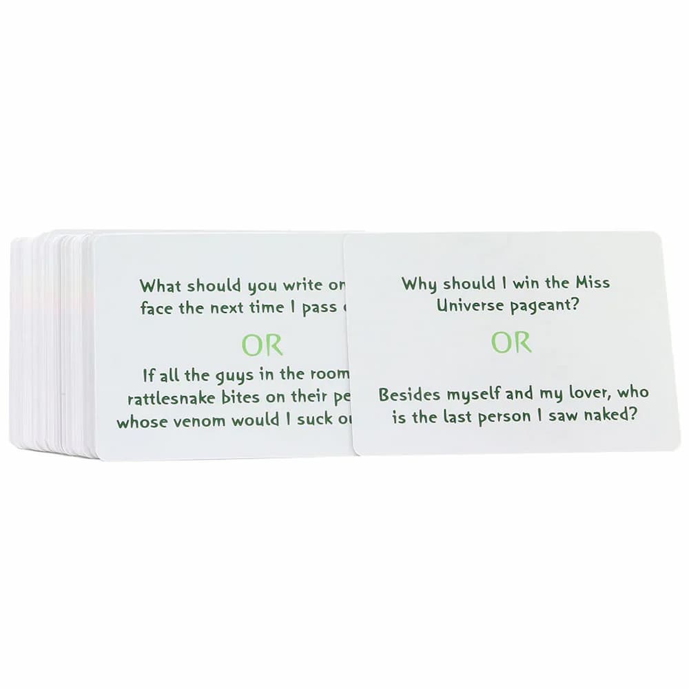 Game Cards on a White Background