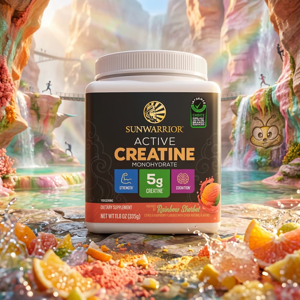 Sunwarrior Active Creatine Rainbow Sherbet 300g