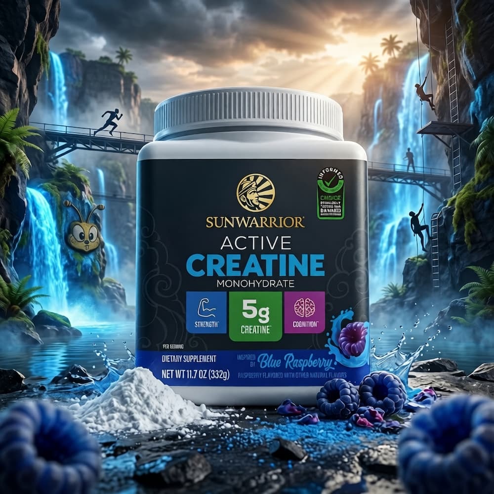 Sunwarrior Creatine Blue Raspberry 300g
