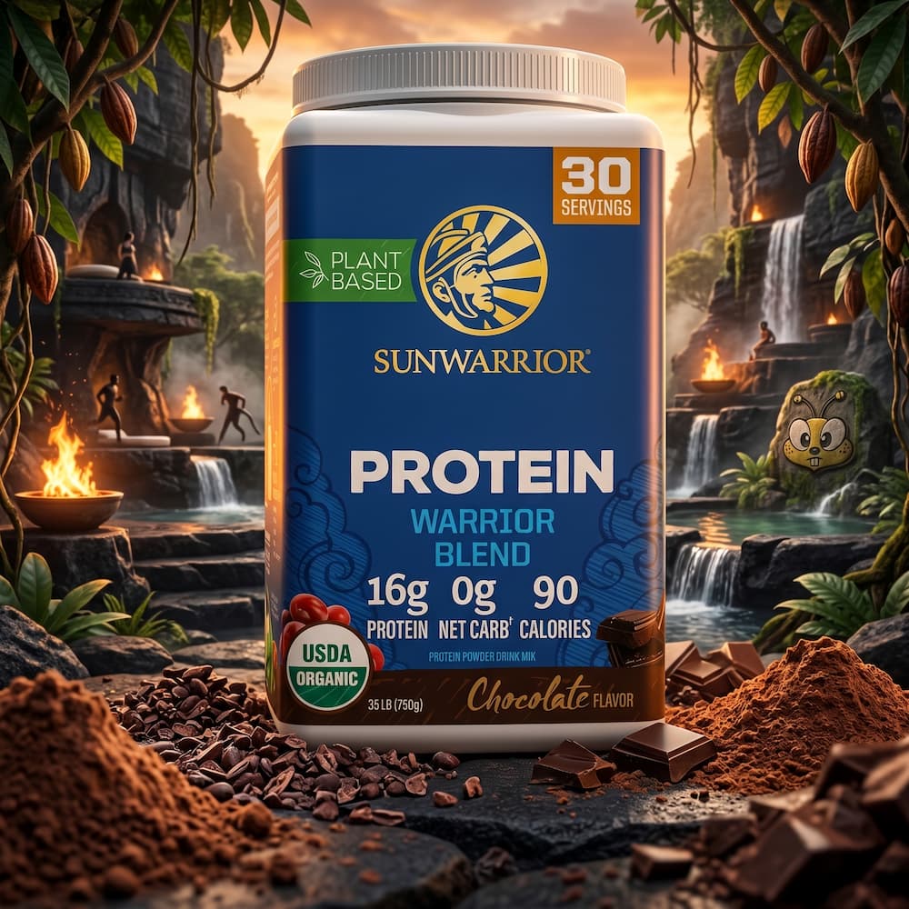 Sunwarrior Vanilla Chocolate Powder 750g