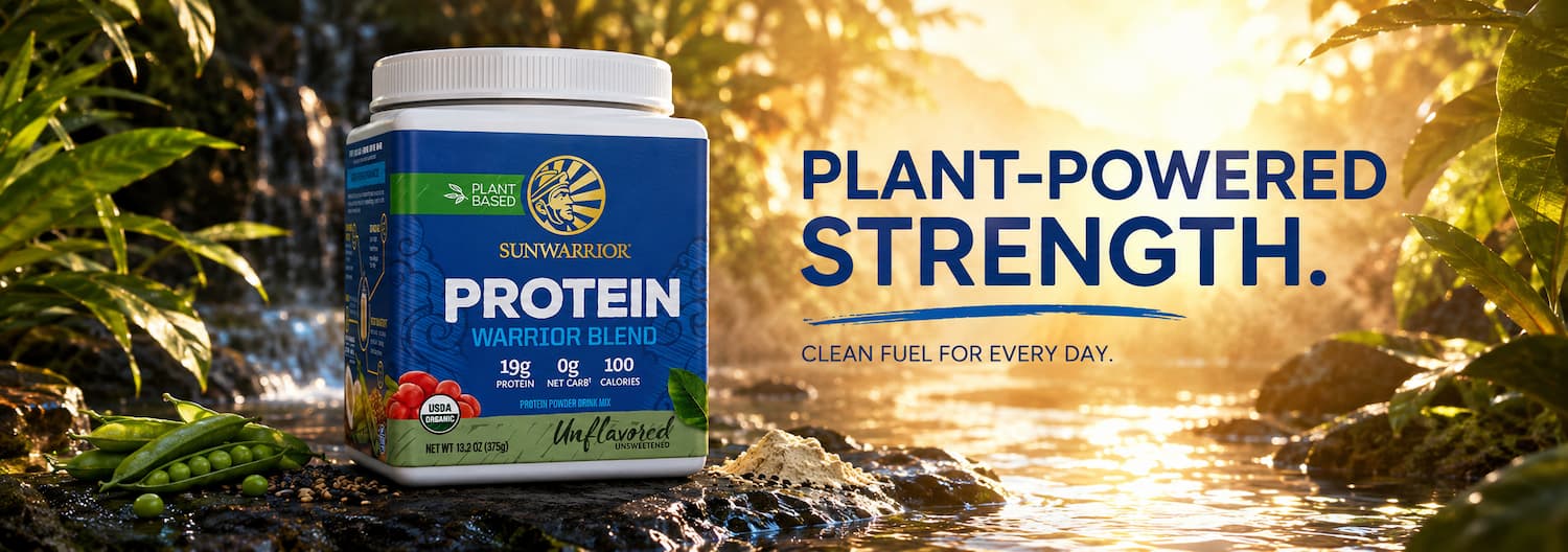Sunwarrior Warrior Blend Protein Powder Desktop Banner