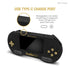 SupaBoy Portable Pocket Console Black Gold Charge Port