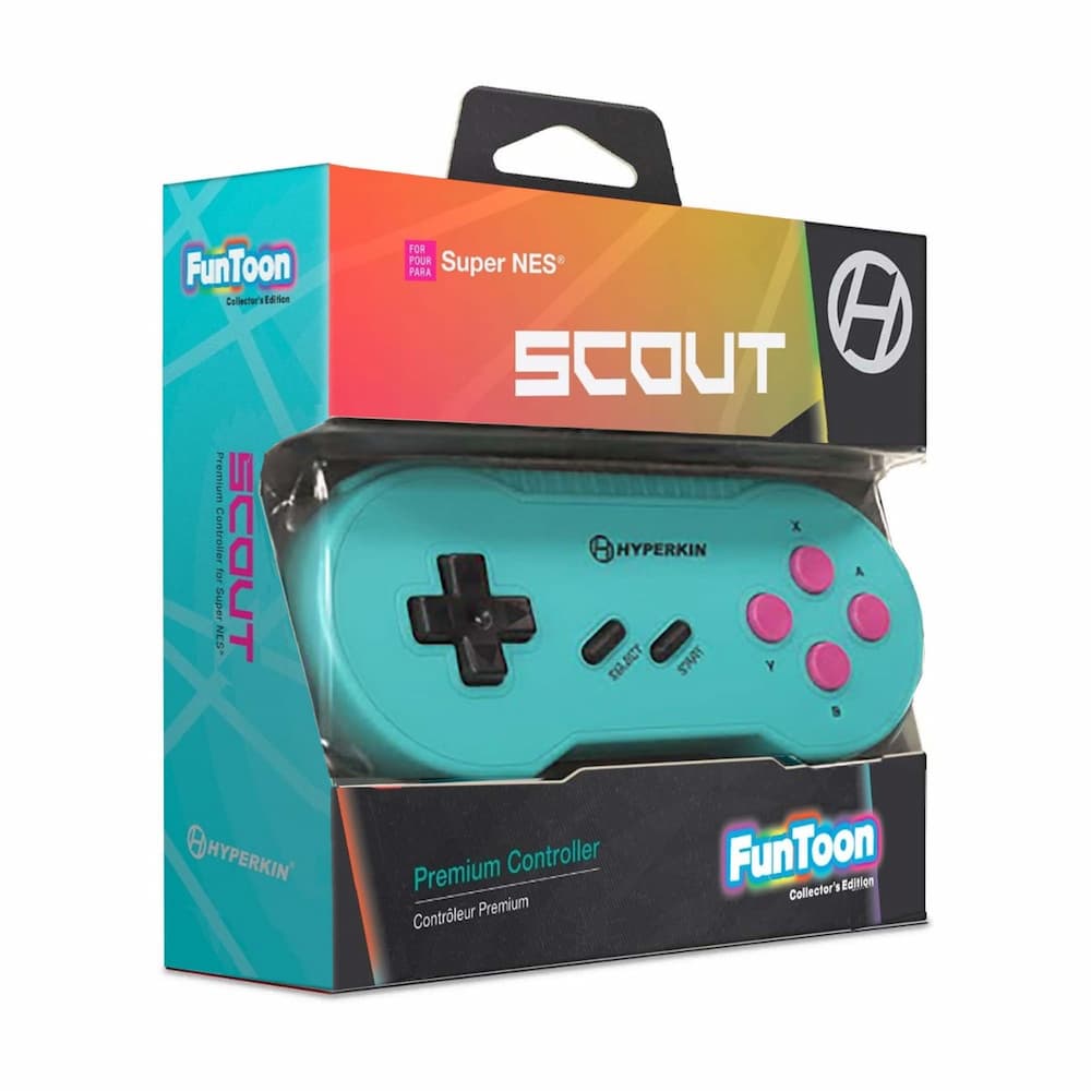 Super Snes Wired Premium Controller In Box