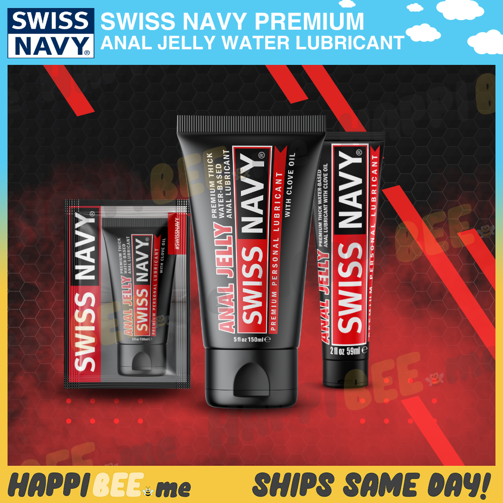 Swiss Navy Premium Anal Jelly Lubricant • Desensitizer Water Lubricant
