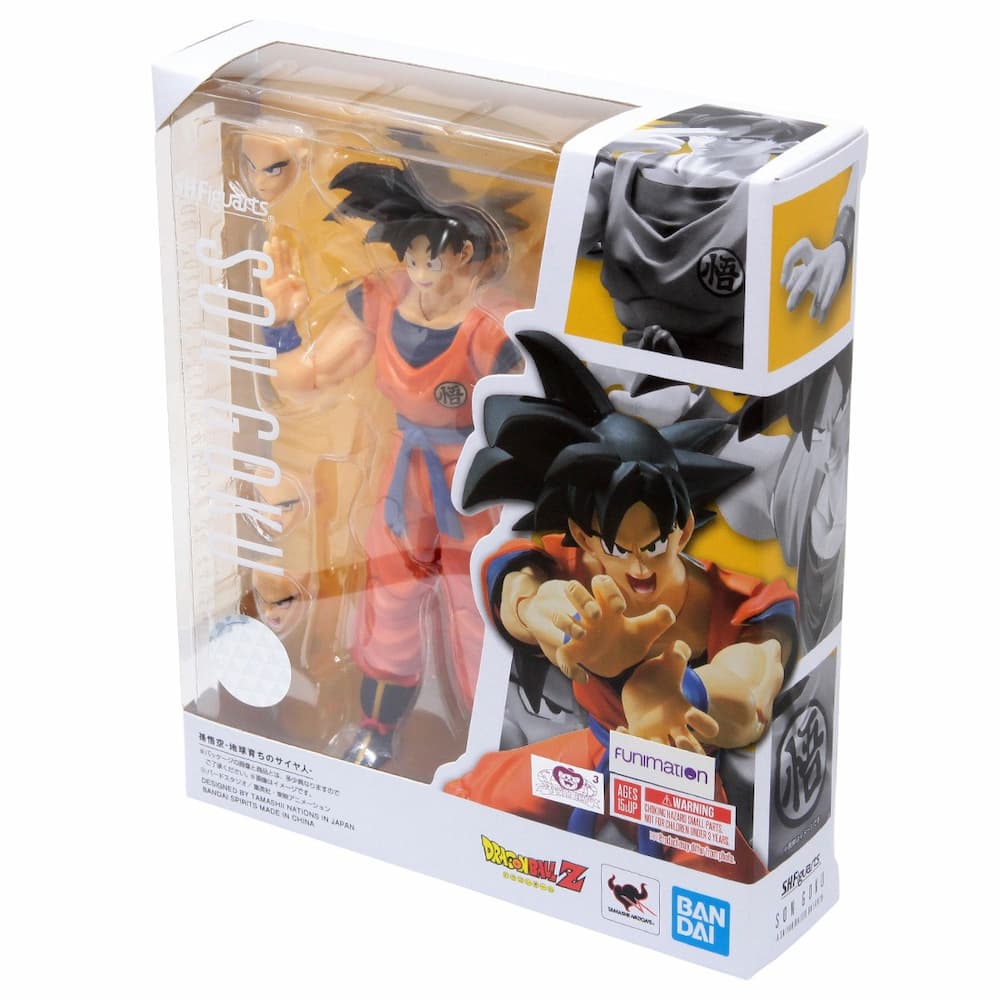 TAMASHII NATIONS Dragon Ball Z Son Goku A Saiya Raised on Earth Packaging