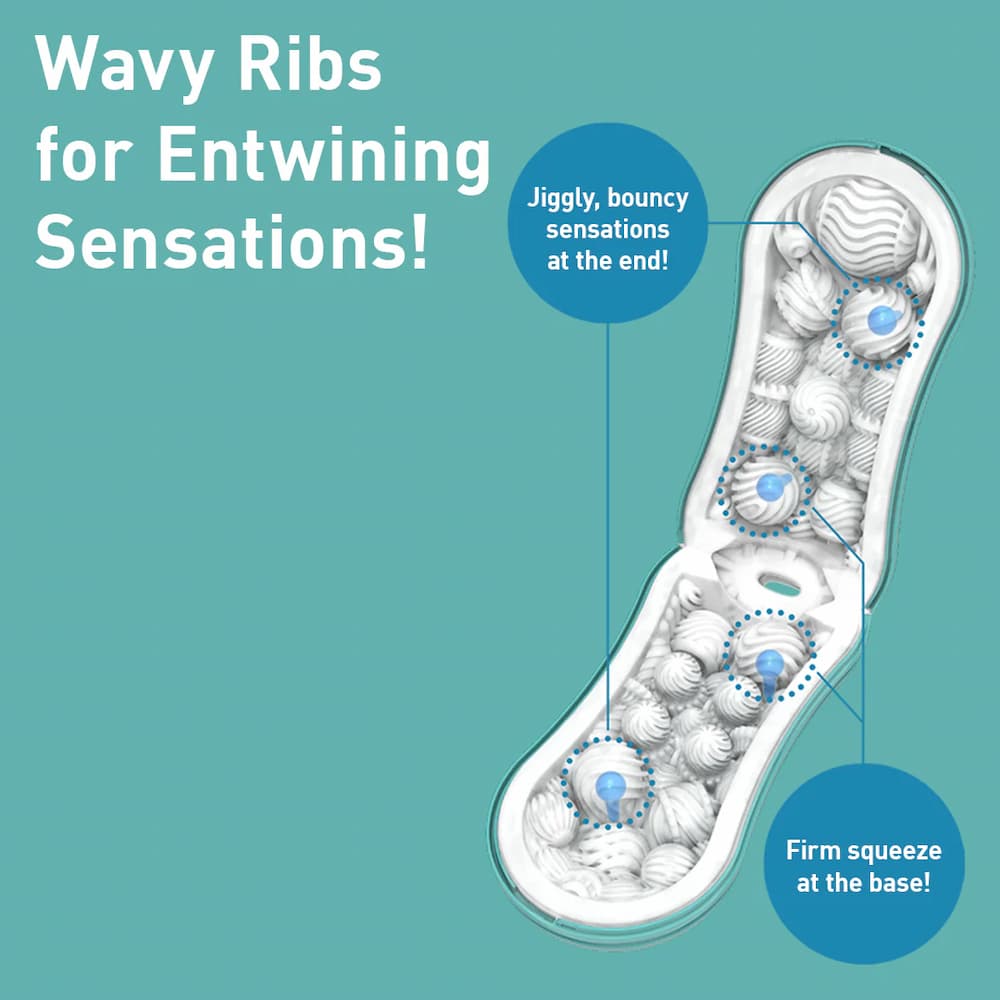 TENGA Flip Orb Pastaio Ocean Blue Features