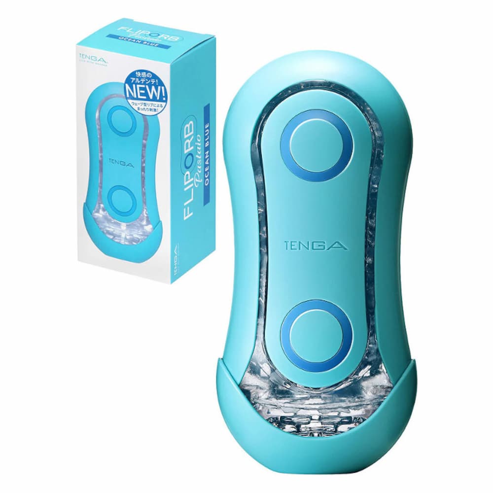 TENGA Flip Orb Pastaio Ocean Blue Packaging