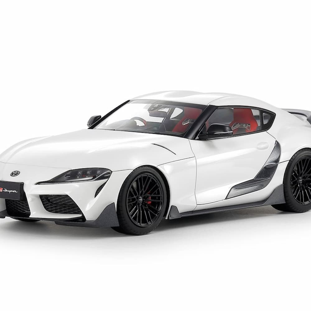 Tamiya Toyota GR Supra Custom Scale Model Kit White Background