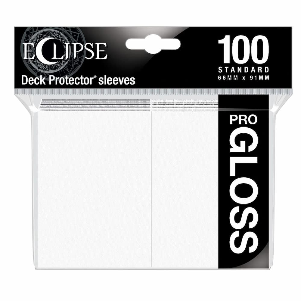 Ultra Pro Eclipse Gloss Artic White Standard Sleeves 100 Count