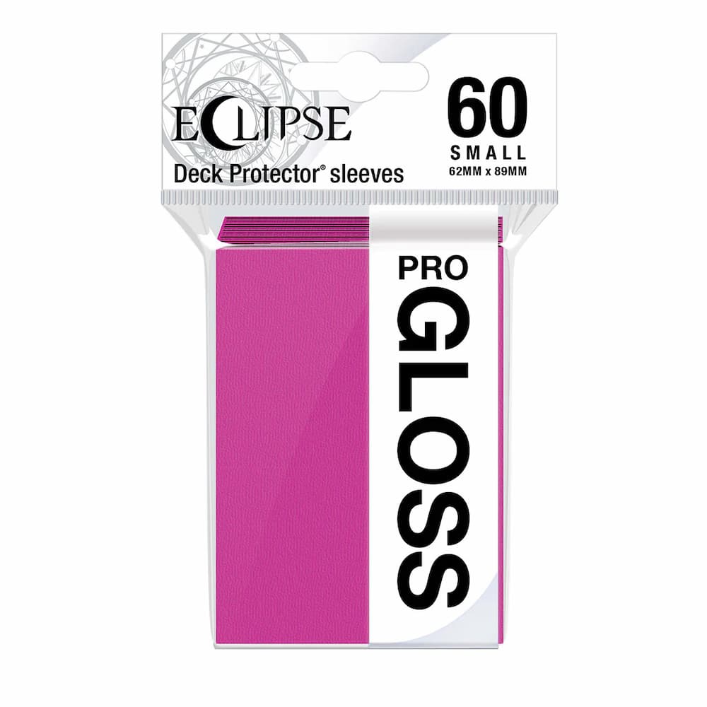 Ultra Pro Eclipse Gloss Hot Pink Small Sleeves 60 Count