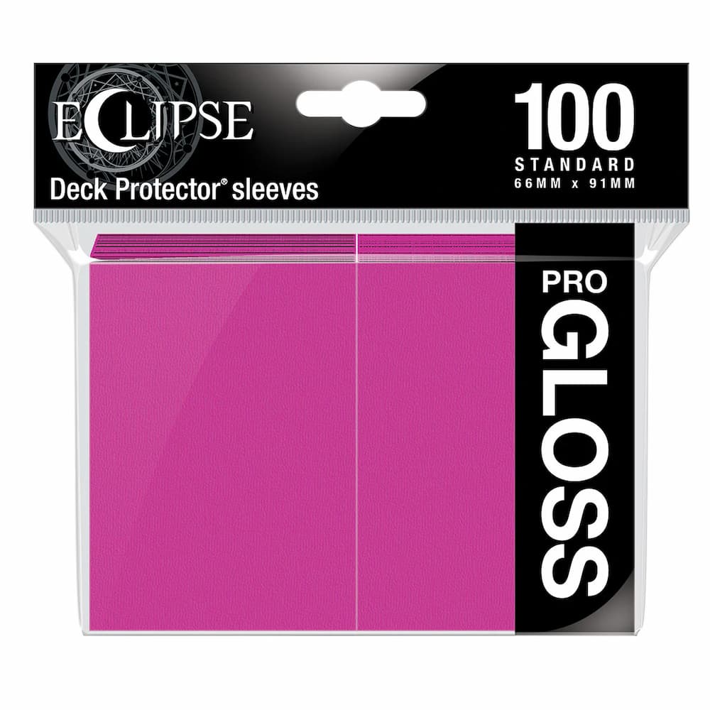 Ultra Pro Eclipse Gloss Hot Pink Standard Sleeves 100 Count