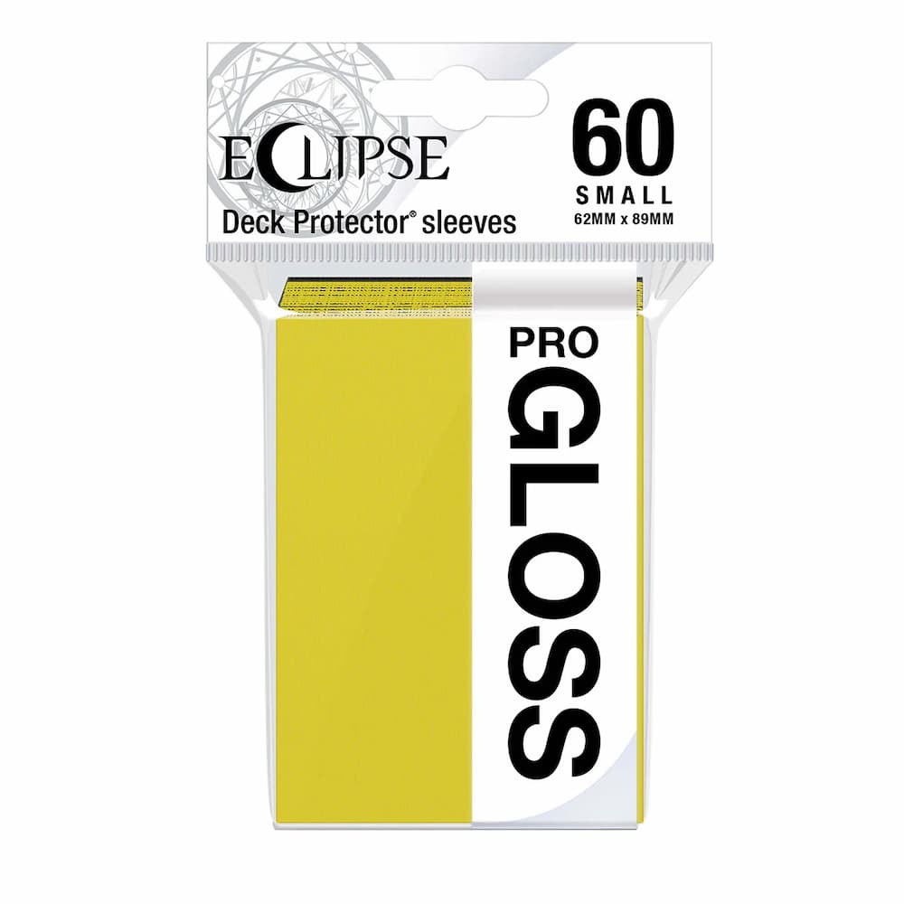 Ultra Pro Eclipse Gloss Lemon Yellow Small Sleeves 60 Count