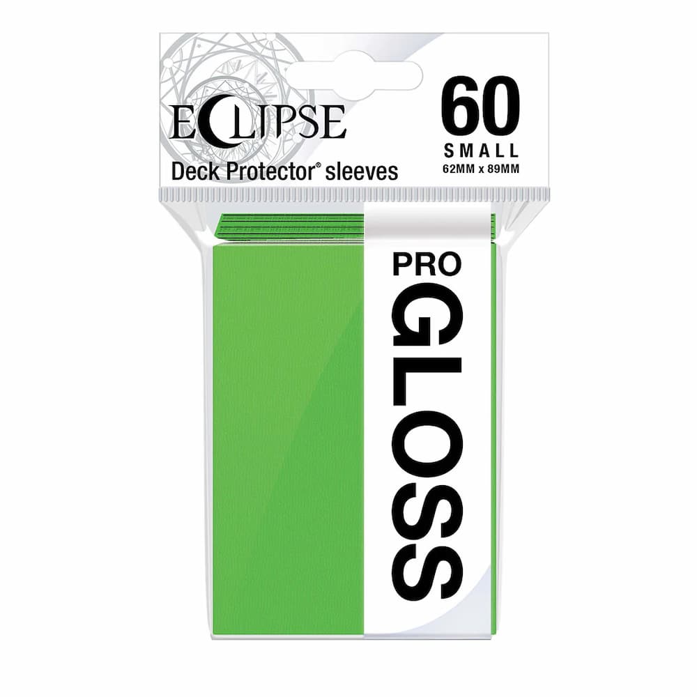 Ultra Pro Eclipse Gloss Lime Green-Small Sleeves 60 Count 