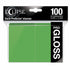 Ultra Pro Eclipse Gloss Lime Green Standard Sleeves 100 Count