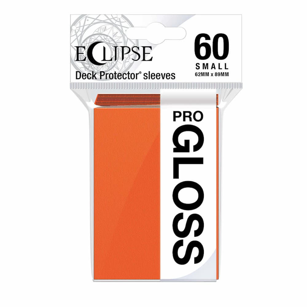 Ultra Pro Eclipse Gloss Pumpkin Orange Small Sleeves 60 Count