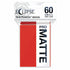 Ultra Pro Eclipse Matte Apple Red Small Sleeves 60 Count