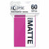 Ultra Pro Eclipse Matte Hot Pink Small Sleeves 60 Count