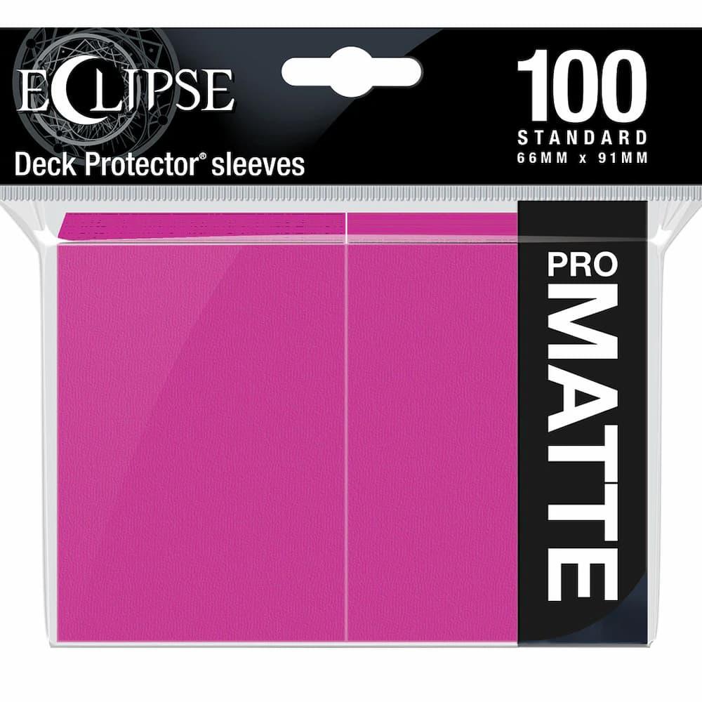 Ultra Pro Eclipse Matte Hot Pink Standard Sleeves 100 Count