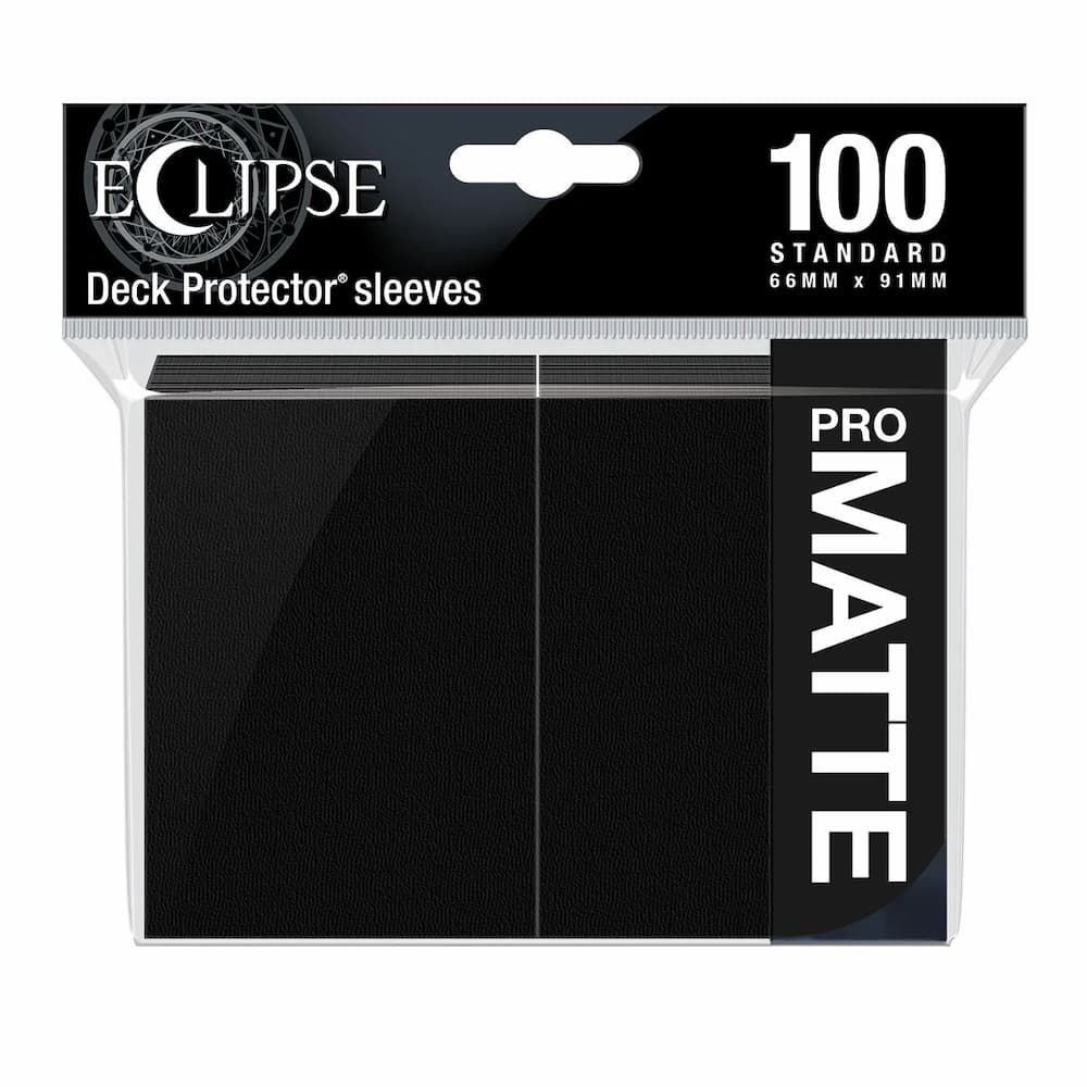 Ultra Pro Eclipse Matte Jet Black Standard Sleeves 100 Count