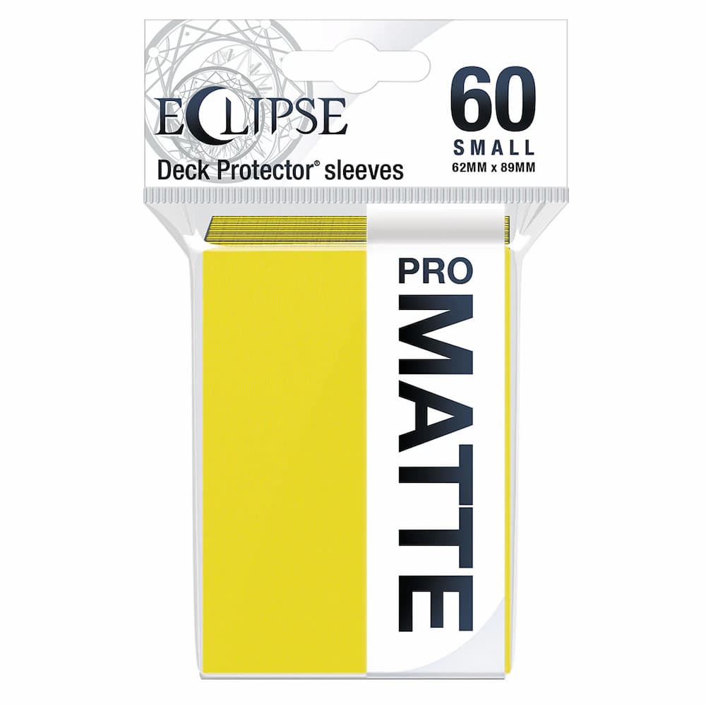Ultra Pro Eclipse Matte Lemon Yellow Small Sleeves 60 Count