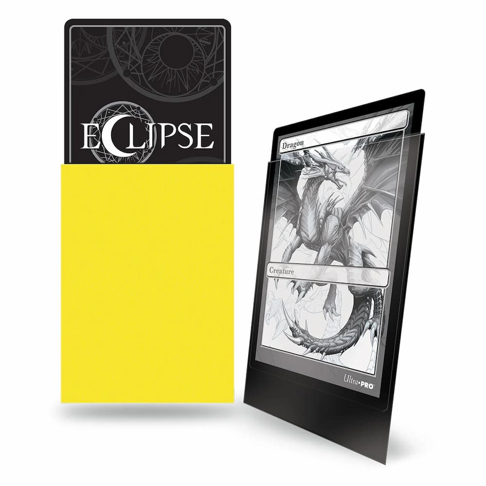 Ultra Pro Eclipse Matte Lemon Yellow Standard Sleeves