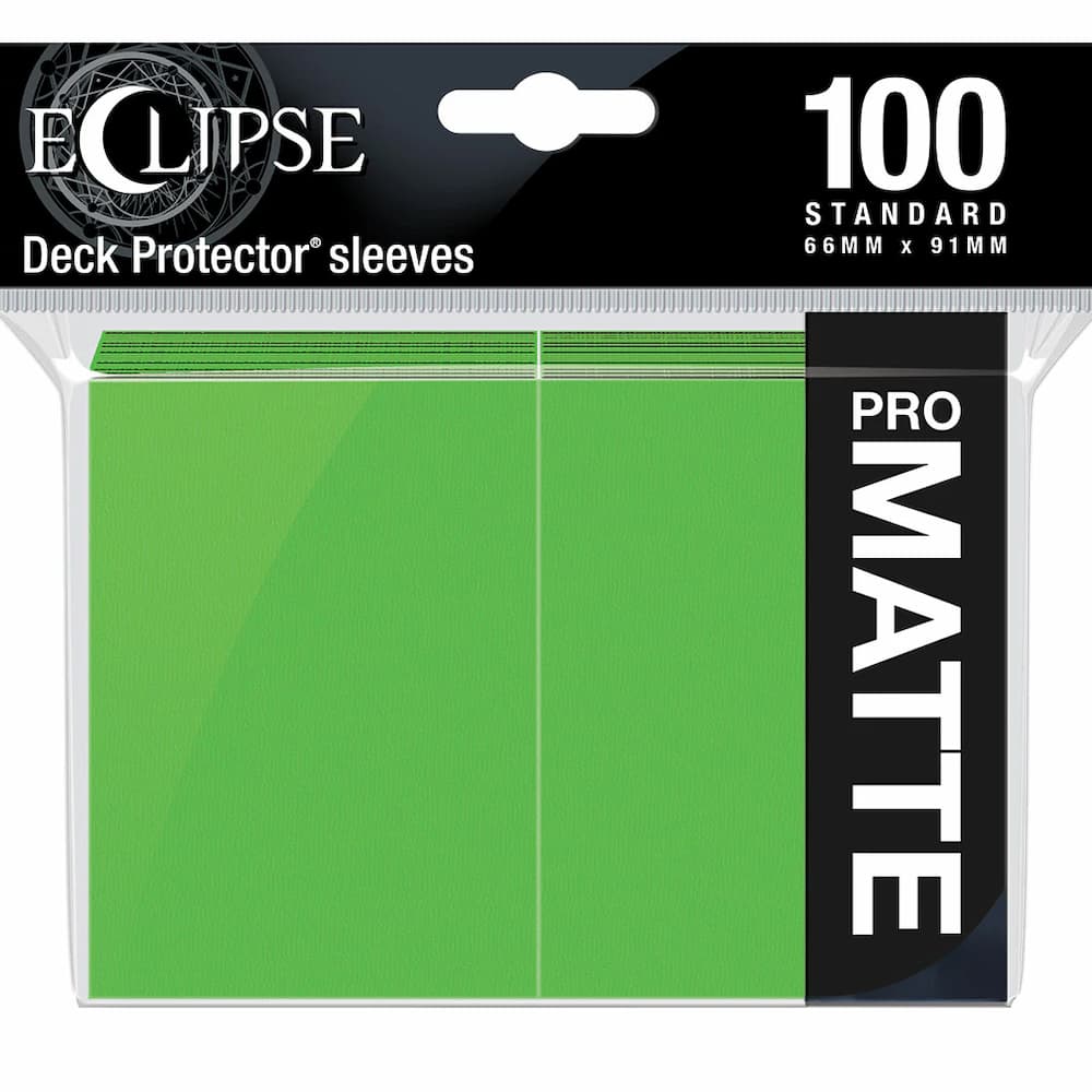 Ultra Pro Eclipse Matte Lime Green Standard Sleeves 100 Count