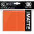 Ultra Pro Eclipse Matte Pumpkin Orange Standard Sleeves 100 Count