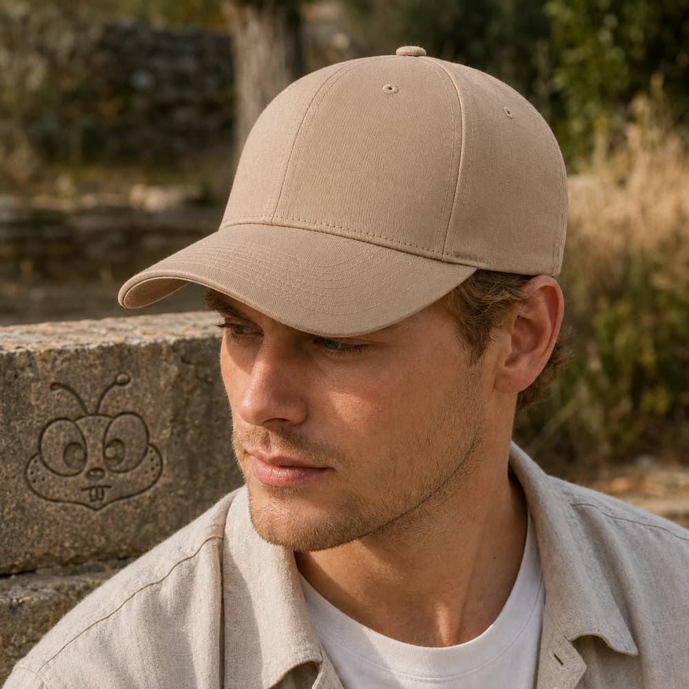 V-Flexfit Cotton Twill Cap Khaki