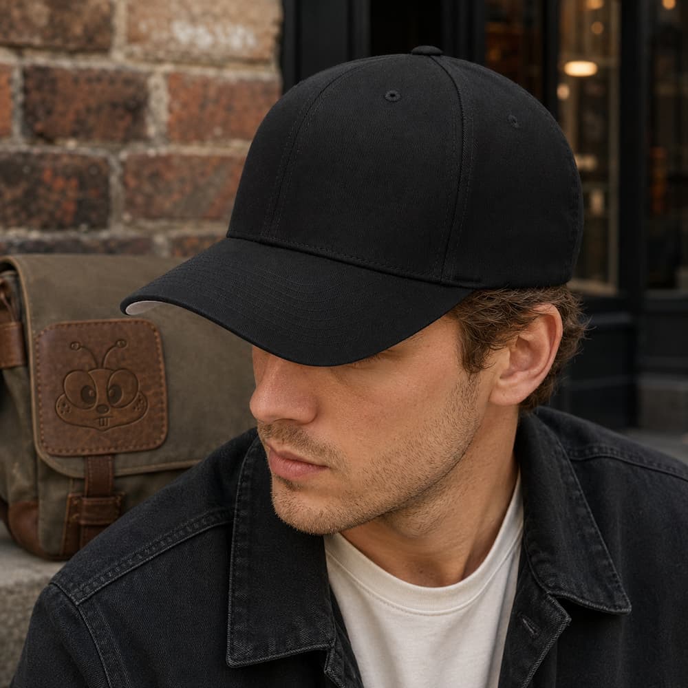 V-Flexfit Cotton Twill Hat Black