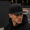 YP Classics Premium Snapback Cap Black Top View