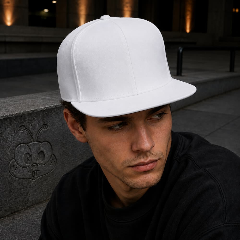 YP Classics Premium Snapback Cap Dark Grey Top View