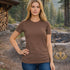 Zenana Basic Crew Neck Tee Brown
