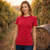 Zenana Basic Crew Neck Tee Ruby
