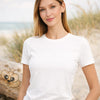 Zenana Basic Crew Neck Tee White