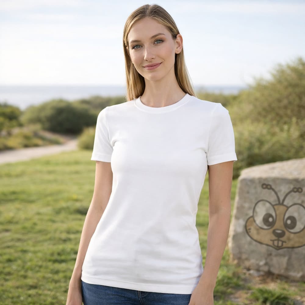 Zenana Basic Crew Neck T-Shirt White