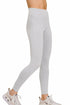 Zenana Buttery Soft High Waist Leggings Light Grey Side View