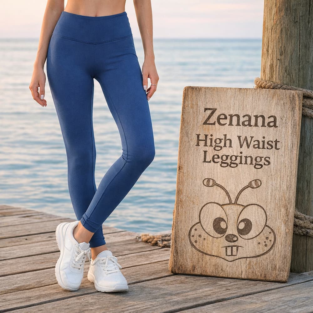 Zenana Buttery Soft High Waist Leggings Navy