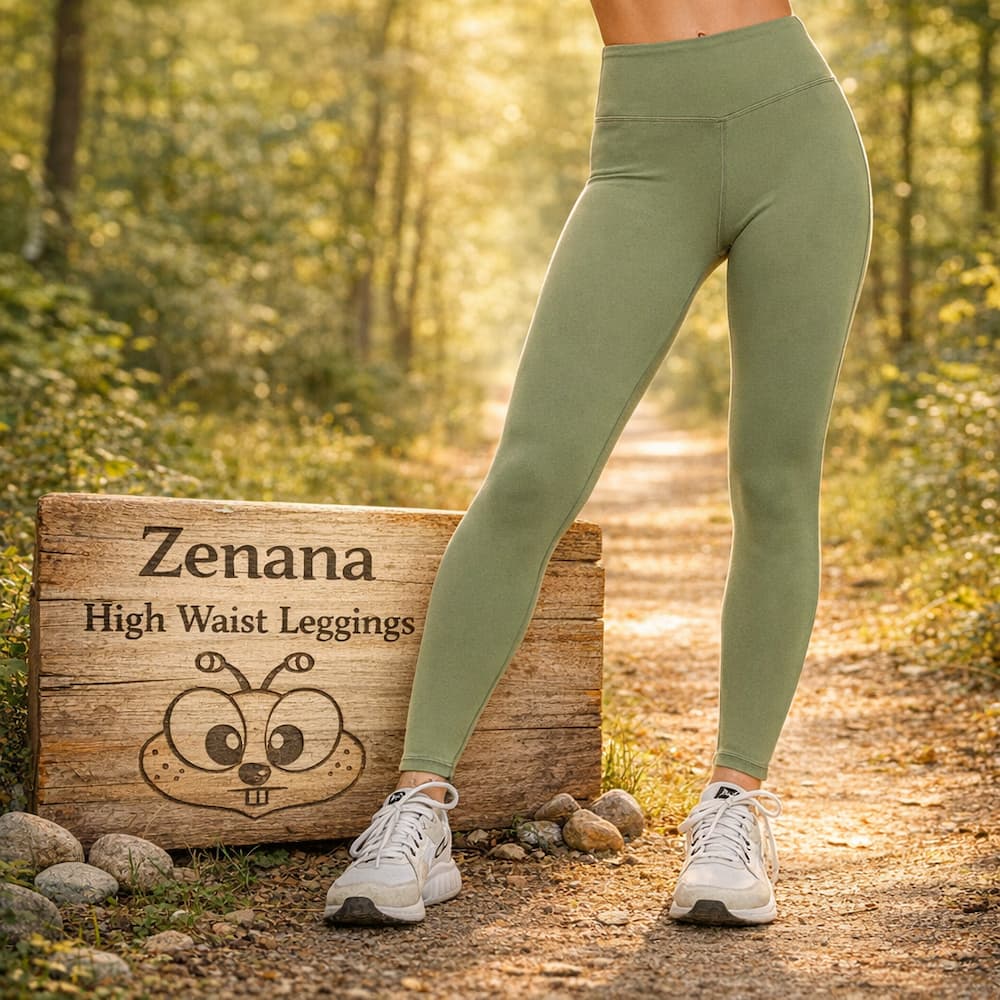 Zenana Buttery Soft High Waist Leggings Olive