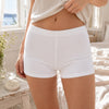 Zenana Cotton Boxer Shorts White Front View