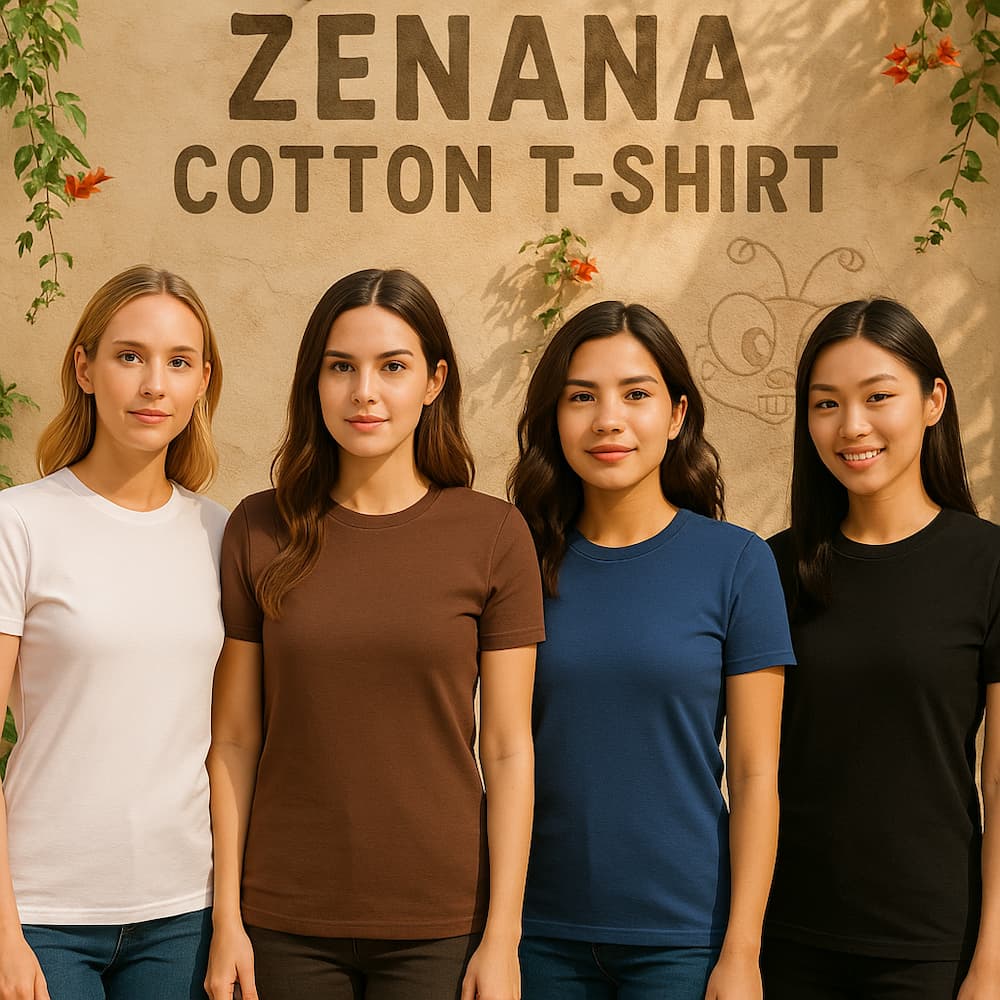 Zenana Cotton Crew Neck T-Shirt
