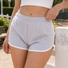 Zenana Cotton Dolphin Shorts Heather Grey