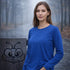 Zenana Cotton Long Sleeve Blue Shirt