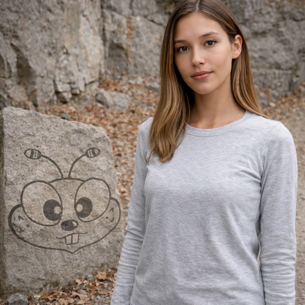 Zenana Cotton Long Sleeve T-Shirt Grey