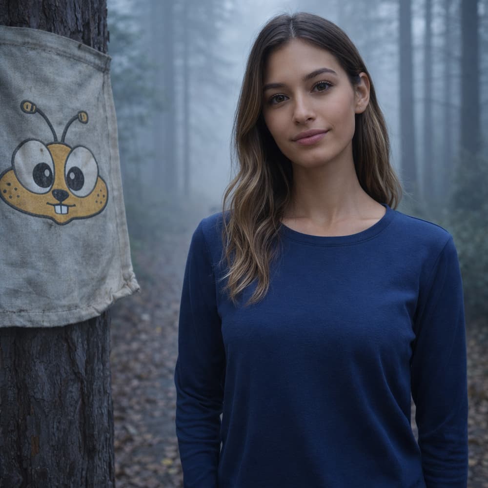 Zenana Cotton Long Sleeve T-Shirt Light Navy
