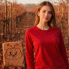 Zenana Cotton Long Sleeve T-Shirt Red