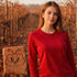 Zenana Cotton Long Sleeve T-Shirt Red
