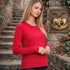 Zenana Cotton Long Sleeve T-Shirt Ruby